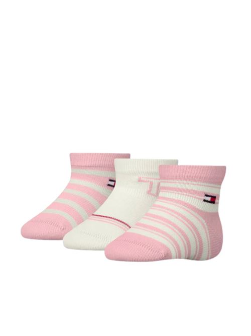 Calzino baby giftbox rosa 3pz. Tommy Hilfiger | 701236342001